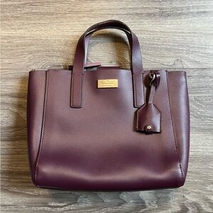 Kate Spade Small Nelle Putnam Purple Tote Bag